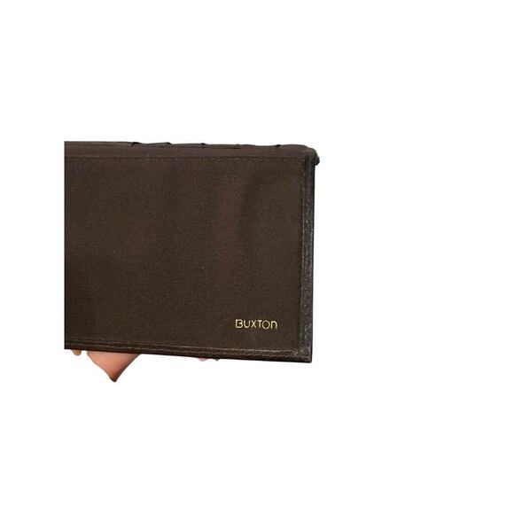 Buxton Dark Brown Large Leather Trifold Wallet Women’s - Picture 8 of 10